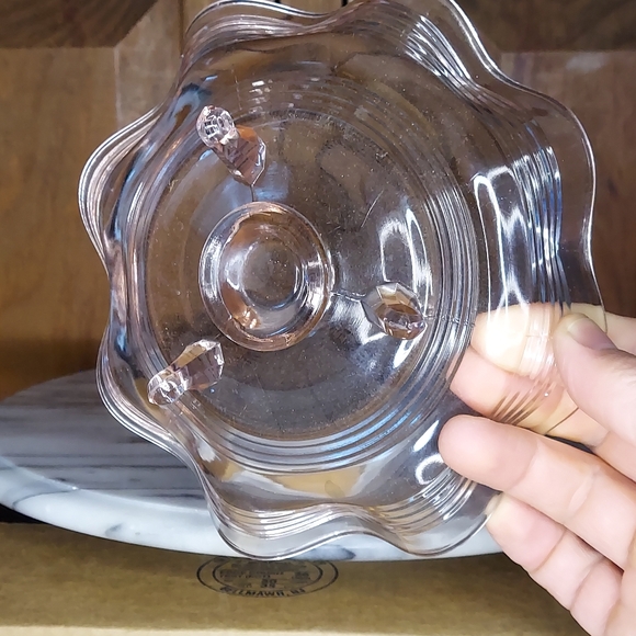 Pink Depression Glass Dish - Picture 5 of 12